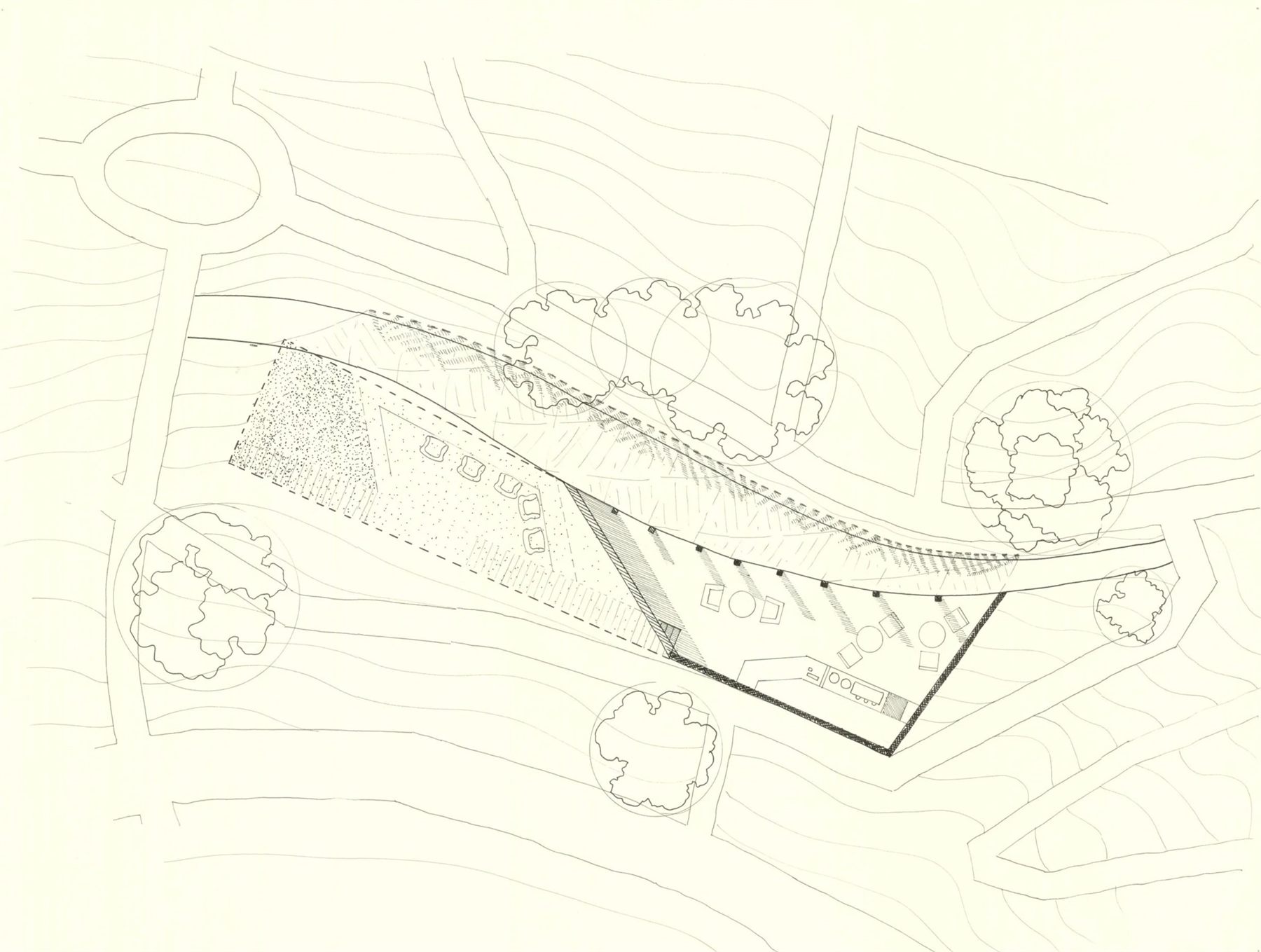 Section, 2024, Pen, 26″ × 32″